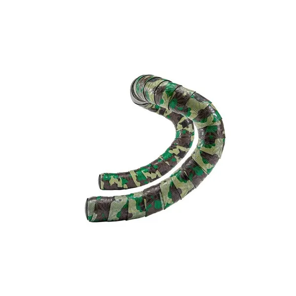 Owijka Supacaz Super Sticky Kush Gravel - Camo + Ano Black Plugs